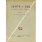 Nuovi studi di diritto, economia e politica. Vol - I, Fasc. I Novembre 1927. UNITO A: Annuario bibliografico italiano di diritto, economia e politica, Vol. I, Anno 1928