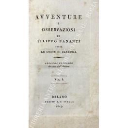 Avventure e osservazioni sopra le coste di Barberia - Filippo Pananti - copertina