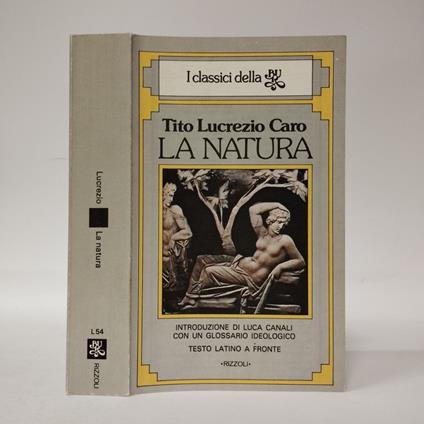 natura - Tito Lucrezio Caro - copertina