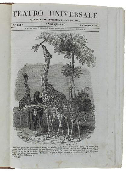 Teatro Universale. Raccolta Enciclopedica E Scenografica. Anno Quarto - copertina