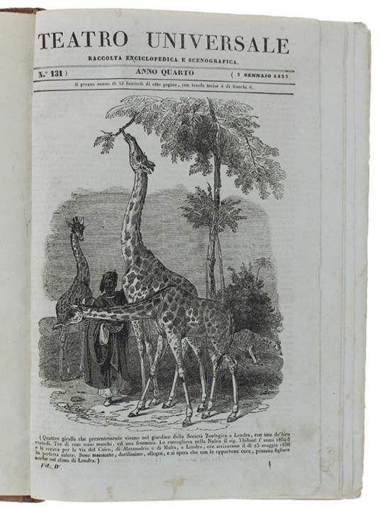 Teatro Universale. Raccolta Enciclopedica E Scenografica. Anno Quarto - copertina