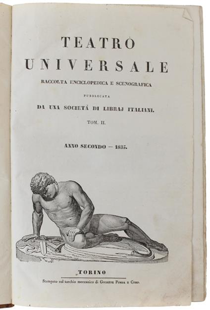 Teatro Universale. Raccolta Enciclopedica E Scenografica. Anno Secondo - copertina