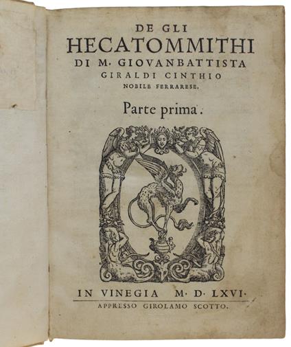 Gli Hecatommithi - copertina