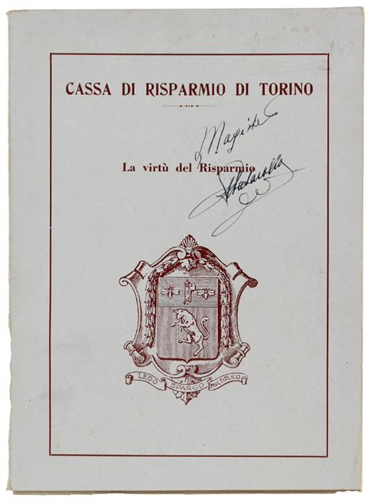 Virtù Del Risparmio - Pietro Gorgolini - copertina