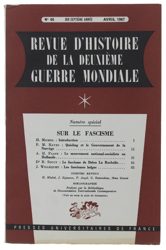Revue D'Histoire De La Deuxième Guerre Mondiale - Collectif - copertina