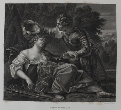 Mort De Clorinde (Gravure En Taille-Douce, Originale, Vers 1810) - copertina