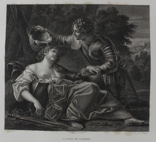 Mort De Clorinde (Gravure En Taille-Douce, Originale, Vers 1810) - copertina