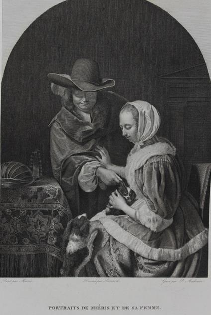 Portrait De Mieris Et De Sa Femme (Gravure En Taille-Douce, Originale, Vers 1810) - copertina