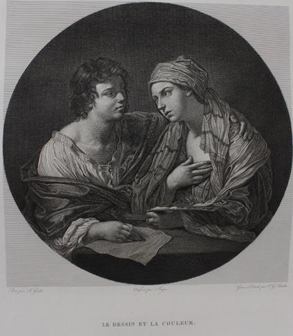 Le Dessin Et La Couleur (Gravure En Taille-Douce, Originale, Vers 1810) - copertina