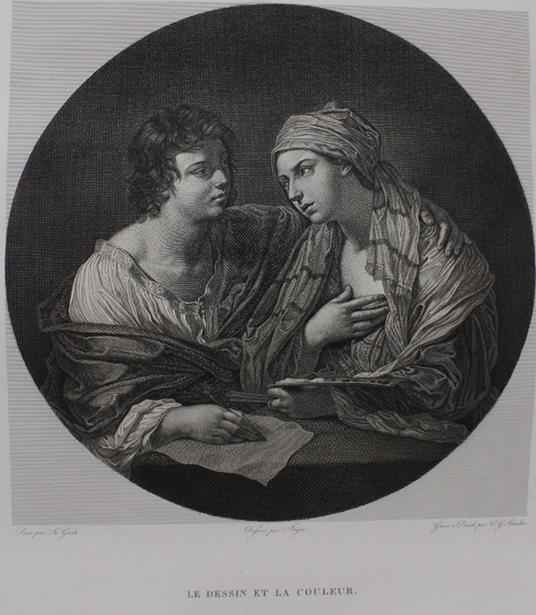 Le Dessin Et La Couleur (Gravure En Taille-Douce, Originale, Vers 1810) - copertina
