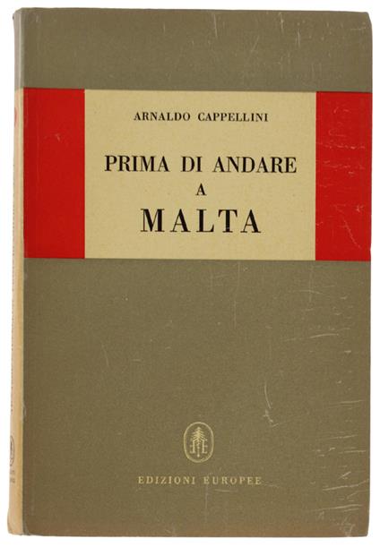 Prima Di Andare A Malta - copertina
