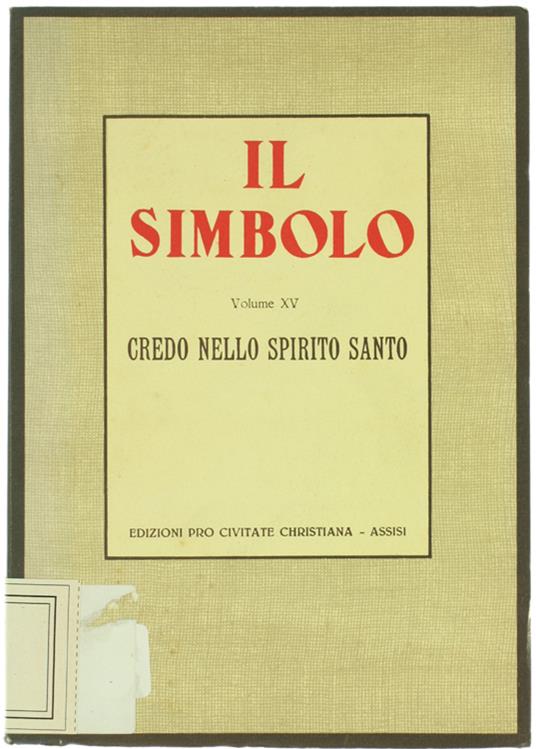 Credo Nello Spirito Santo (Il Simbolo - copertina
