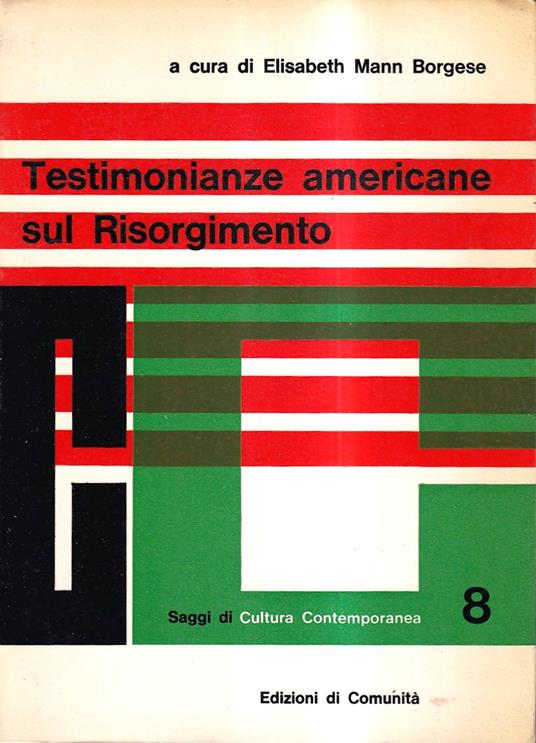 Testimonianze americane sul Risorgimento - copertina