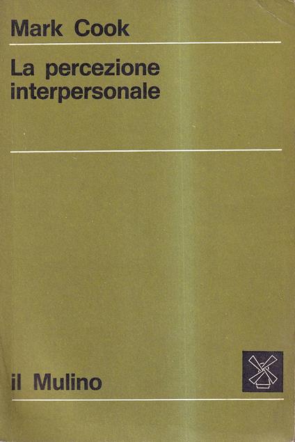 percezione interpersonale - Mark Cook - copertina
