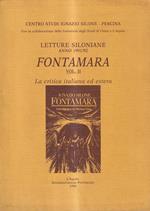 Letture siloniane. Anno 1991/92 - Fontamara. Vol. II: La critica italiana ed estera
