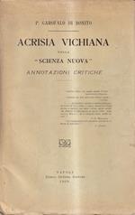 Acrisia vichiana nella Scienza Nuova. Annotazioni critiche