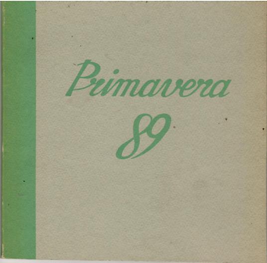 Primavera 89 - copertina