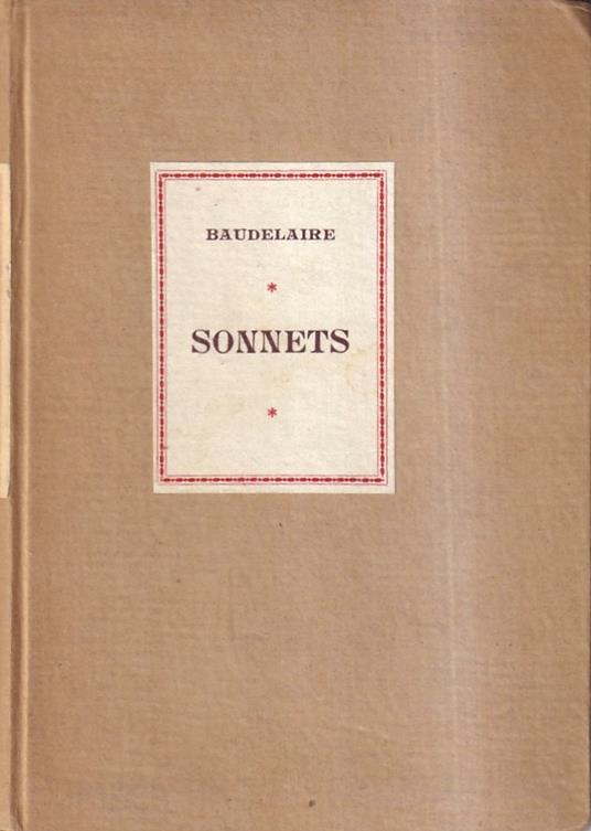 Sonnets - Charles Baudelaire - copertina