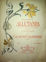 Allemanda: danza figurata germanica per pianoforte: op. 588
