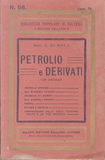 Petrolio e derivati - copertina