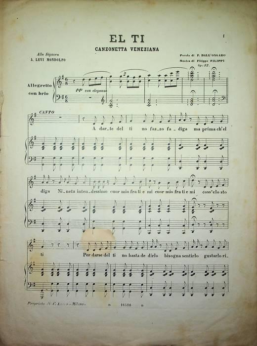 El ti: canzonetta veneziana