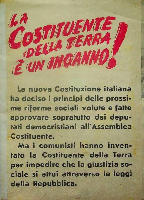 costituente della terra è un inganno - copertina