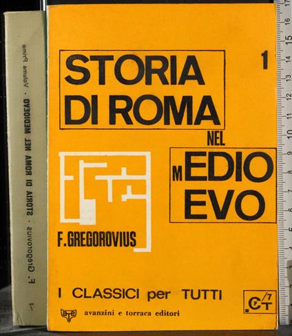 Storia di Roma nel Medioevo 1 - Ferdinand Gregorovius - copertina