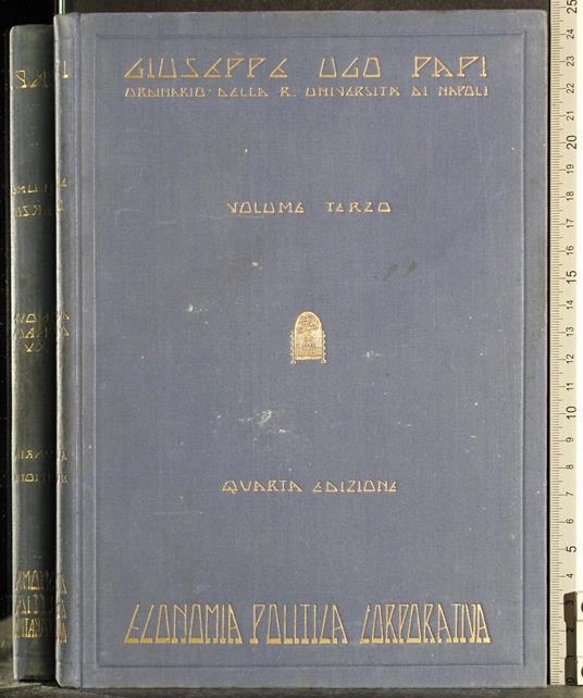 Lezioni di economia politica corporativa. Vol 3 - Giuseppe Ugo - copertina