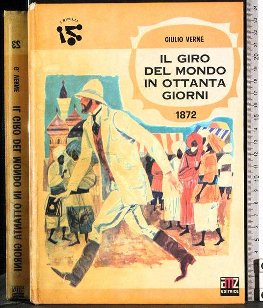 Il giro del mondo in ottanta giorni 1872 - Jules Verne - copertina