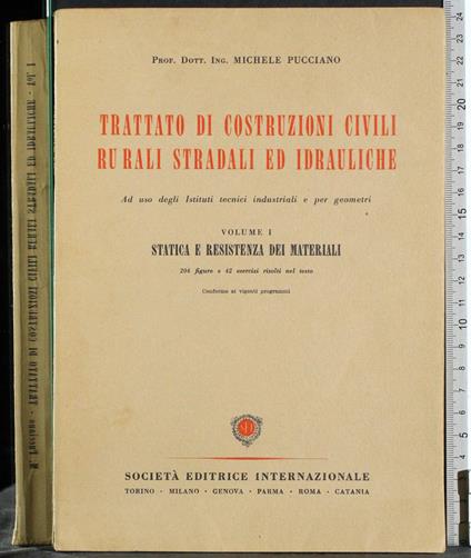Trattato costruzioni civili rurali stradali ed idrauliche - copertina