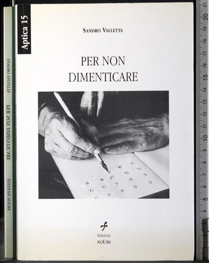 Per non dimenticare - copertina