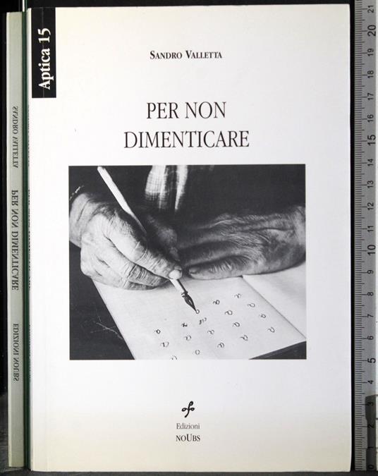 Per non dimenticare - copertina