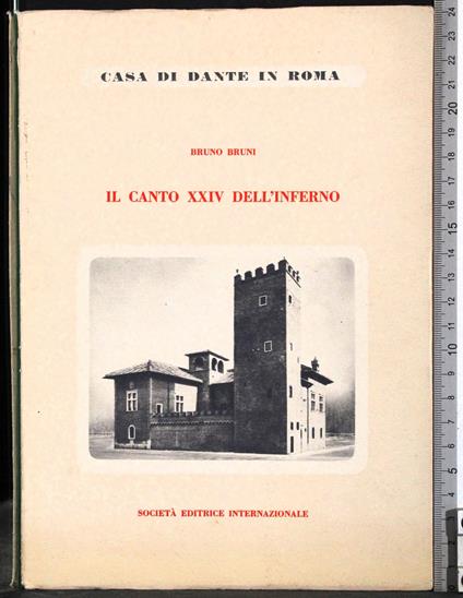 Il canto XXIV dell'inferno - Bruno Bruni - copertina