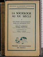 La sociologie au XX siecle. Vol II