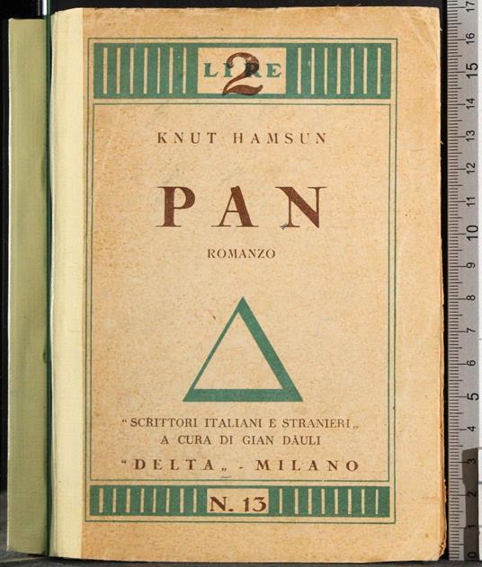 Pan - Knut Hamsun - copertina
