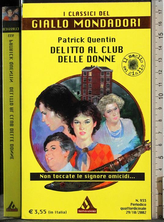 Delitto al club delle donne - Patrick Quentin - copertina