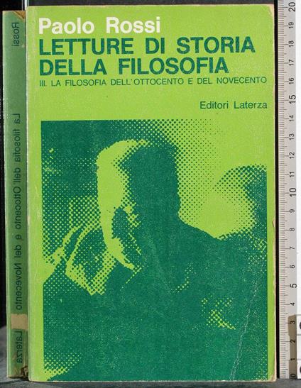 Letture di storia della filosofi. Vol 3 - Paolo Rossi - copertina