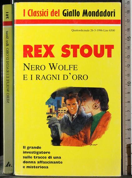 Nero Wolfe e i ragni d'oro - Rex Stout - copertina