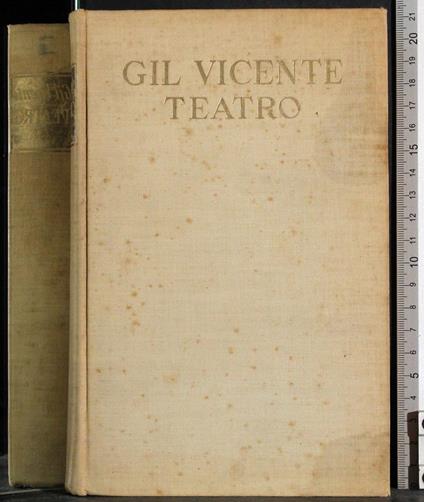 Teatro. Vol 1 - Gil Vicente - copertina