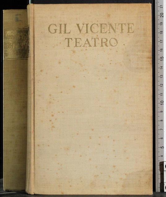Teatro. Vol 1 - Gil Vicente - copertina