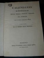 Calendario georgico della Reale Società Agraria di Torino per l'anno bisestile 1820 compilato da un membro della medesima