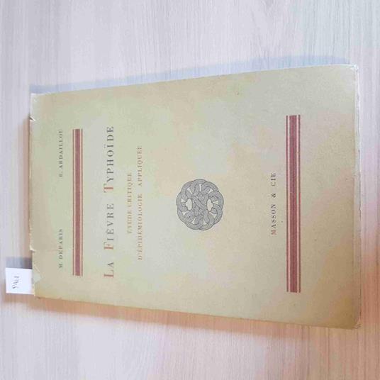 FIEVRE TYPHOIDE Deparis Ardaillou1958 MASSON & CIE la febbre tifoide tifo - copertina