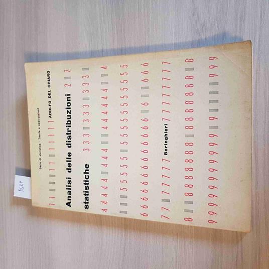 Analisi Delle Distribuzioni Statistiche - Del Chiaro - Boringhieri - 1960 - Adolfo Del Chiaro - copertina