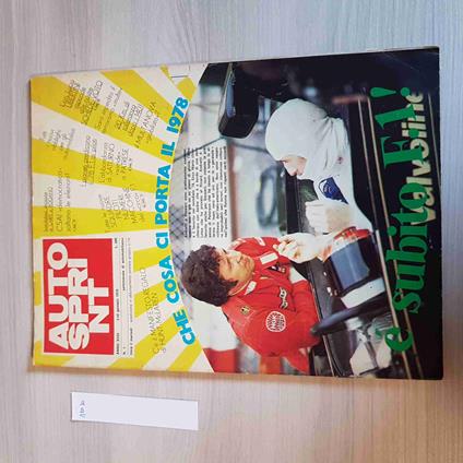 AUTOSPRINT - 1 - 1978 - CHE COSA CI PORTA IL 1978 - motori, f1 - copertina