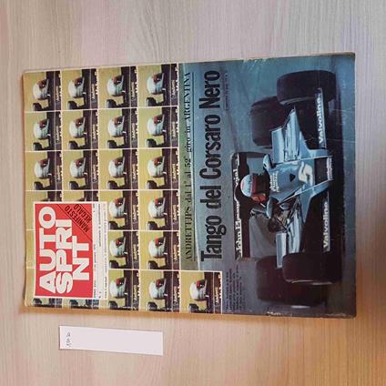 AUTOSPRINT - 3 - 1978 - TANGO DEL CORSARO NERO - motori, f1 - copertina