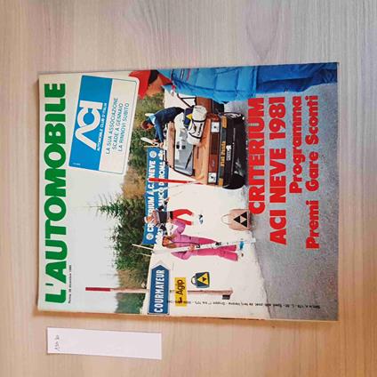 L' AUTOMOBILE - 178 - 1980 - CRITERIUM ACI NEVE 1981 - motori, f1 - copertina