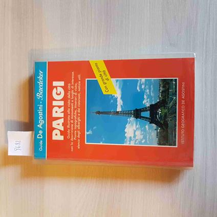 Parigi - De Agostini Baedeker Con Pianta Della Città 1988 - copertina