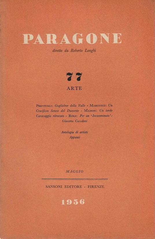 Paragone 77 - copertina