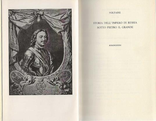 Storia dell'impero di Russia sotto Pietro il Grande - Voltaire - copertina