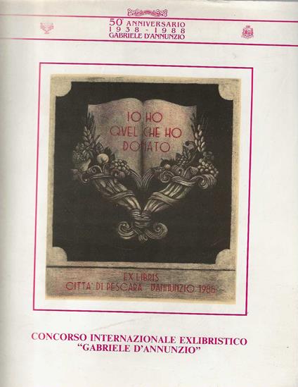 Concorso Internazionale Exlibristico " Gabriele D'Annunzio " - copertina
